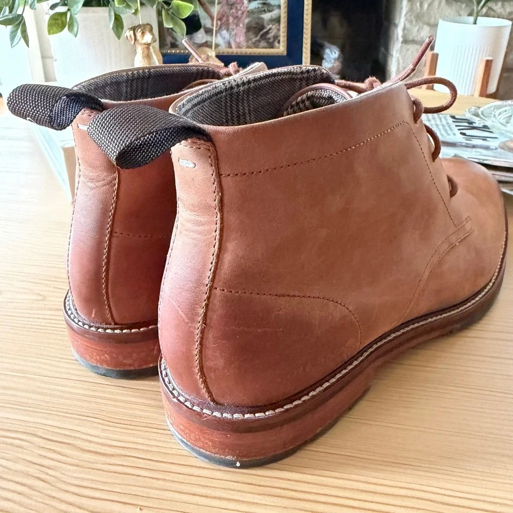 Cole Haan Mens C37588 British Tan Leather Chukka Boots Lug Sole Size 9.5 M